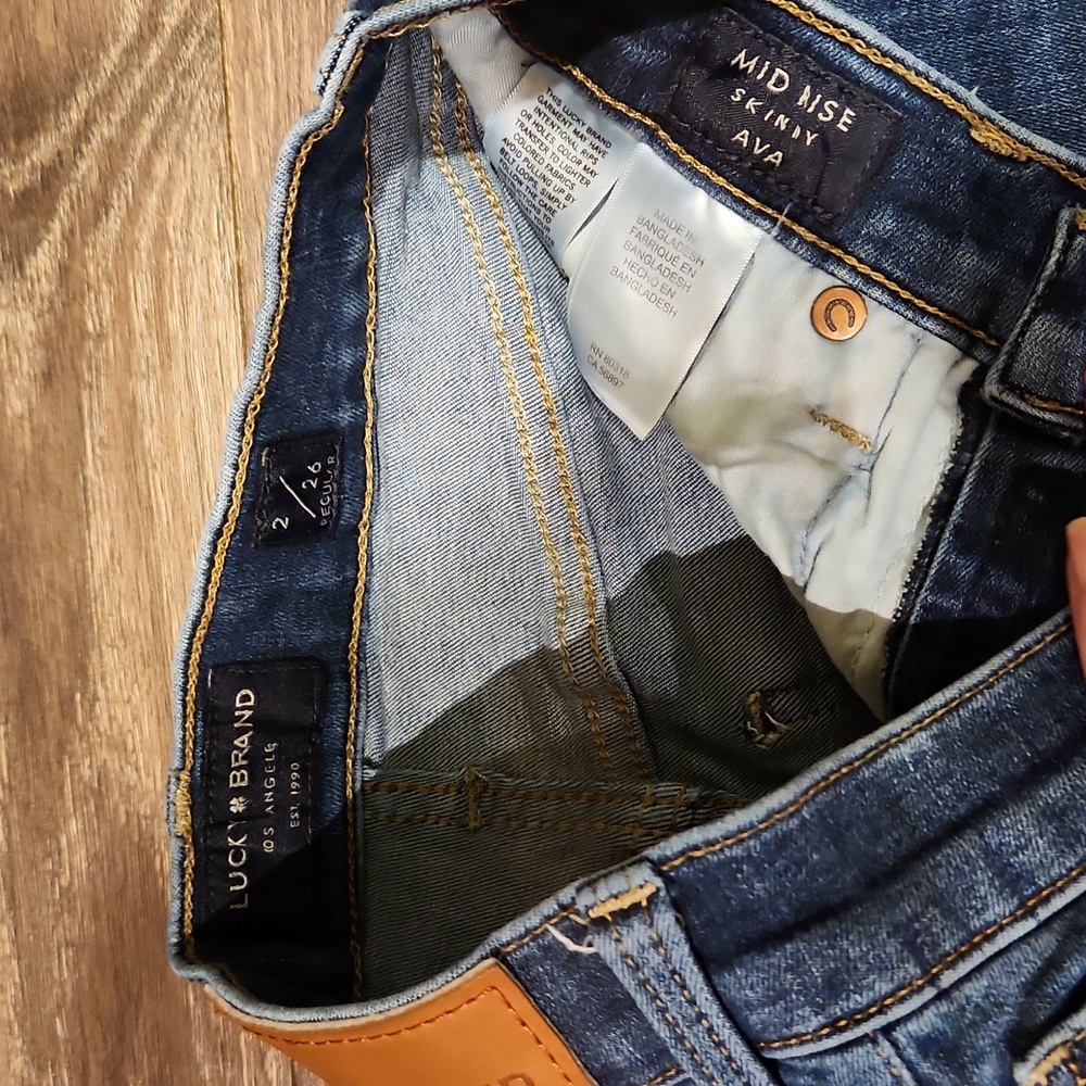 ❤️ LUCKY BRAND AVA MID-RISE SKINNY JEANS, 2 (26) - Picture 2 of 7
